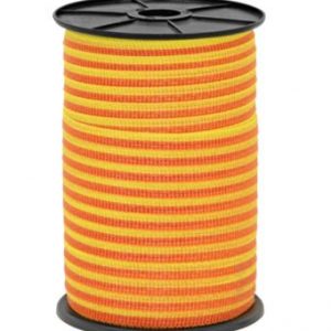Szalag 10mm sárga-narancs villanypásztor