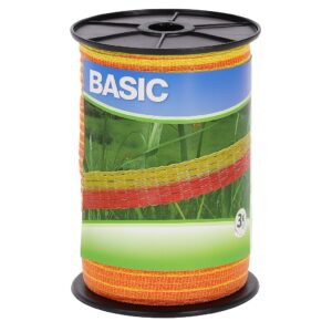 Villanypásztor Szalag 250m 60Kg 11 Ωm 10mm Corral Basic 4 vezetőszál sárganarancs új