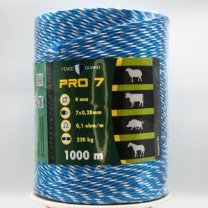 Fence Guard PRO7 Villanypásztor vezeték Kék 1000m 220Kg - 0 1 Ωm 7db vezetőszál (3)