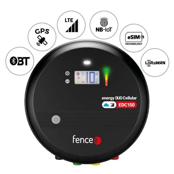 Fencee Smart cellular DUO EDC150 Okos Villanypásztor Készülék 15J GPS, LTE, e-SIM, Bluetooth, ingyenes alkalmazás örökre (4)